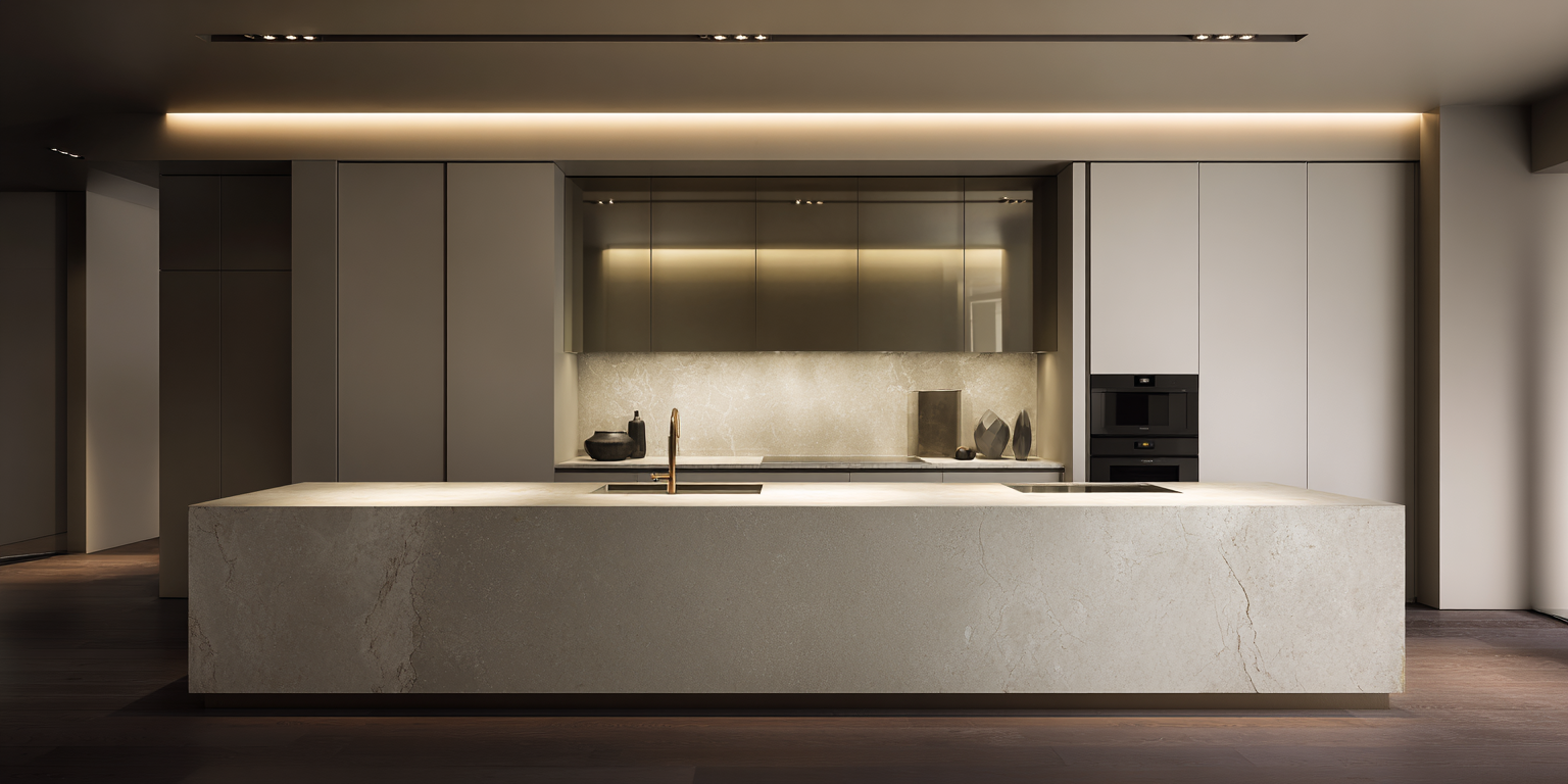 Luxury kitchen with a generous island