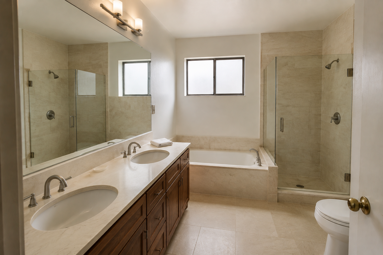 Quiet Luxury interior with balanced natural finishes