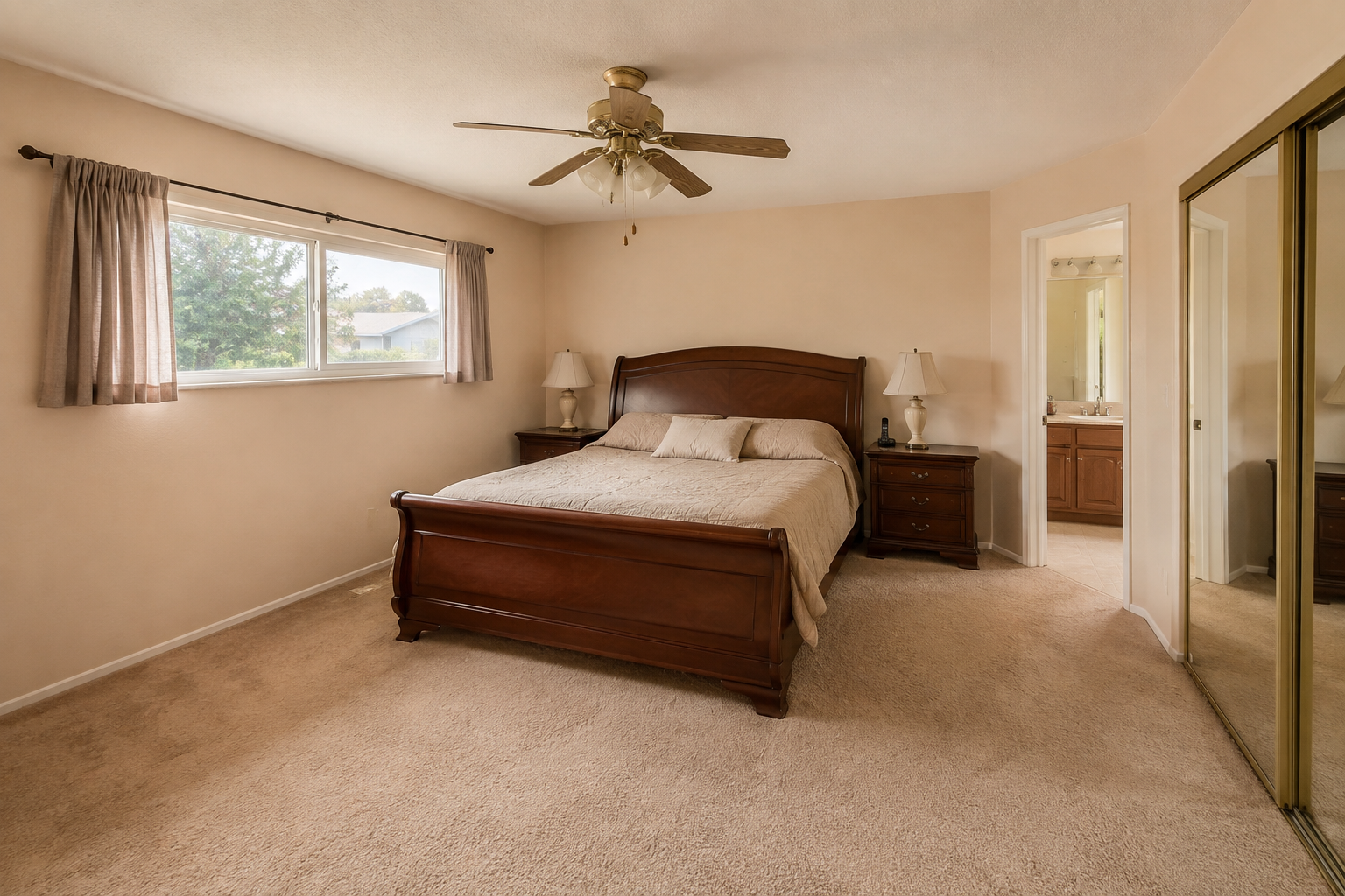 Primary bedroom before redesign